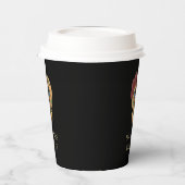 死んだハロウィーンゴシック砂糖スカル 紙コップ (左)