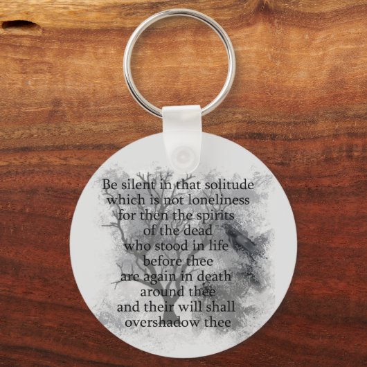 死んだハロウィーン詩のエドガー・アラン・ポーのスピリッツ キーホルダー (正面)