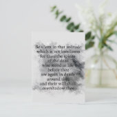 死んだハロウィーン詩のエドガー・アラン・ポーのスピリッツ ポストカード (スタンド正面)