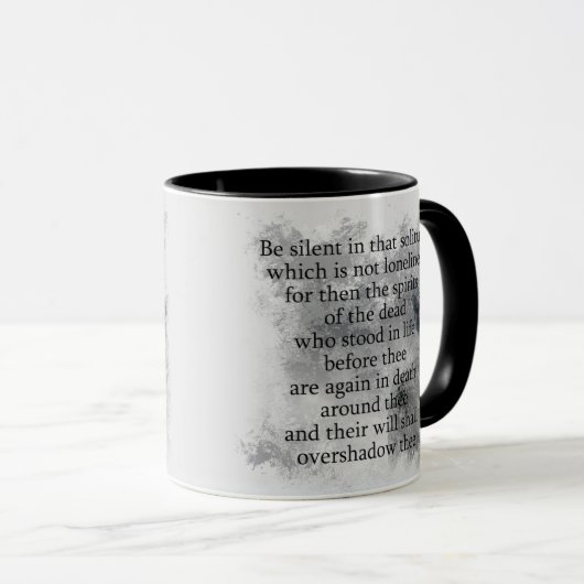 死んだハロウィーン詩のエドガー・アラン・ポーのスピリッツ マグカップ (正面右)