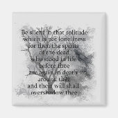 死んだハロウィーン詩のエドガー・アラン・ポーのスピリッツ マグネット (正面)