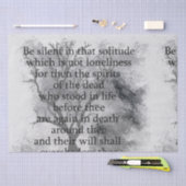 死んだハロウィーン詩のエドガー・アラン・ポーのスピリッツ 薄葉紙 (クラフト)