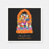 死んだハローウィンパーティ スタンダードカクテルナプキン (正面)