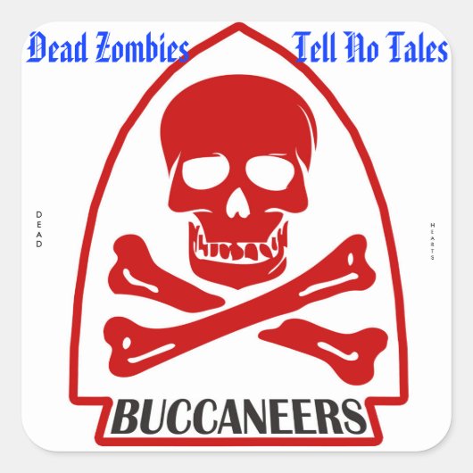 死んだハート スクエアシール (正面)