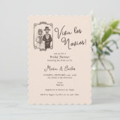 死んだバイリンガル共同シャワーのViva los Noviosの日 招待状 (スタンド正面)