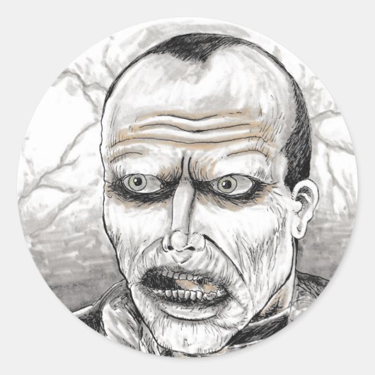 死んだバブゾンビアートの日 ラウンドシール (正面)