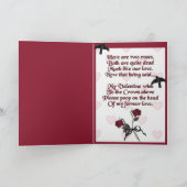 死んだバラバレンタインデー シーズンカード (内部)