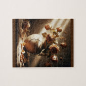 死んだバラ花瓶のヴィンテージスタイル静止画 ジグソーパズル (横)