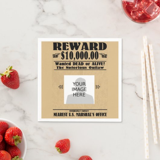 死んだパーソナライズされたか生きたナプキンを欲しがった スタンダードカクテルナプキン (インサイチュ)