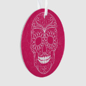 死んだピンクのスカルの日 オーナメント (正面)