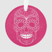 死んだピンクのスカルの日 オーナメント (正面)