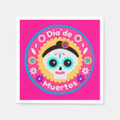 死んだピンクの女性の日 – 家族の子供のために スタンダードカクテルナプキン (正面)