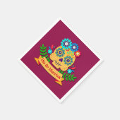 死んだピンクの女性の日 – 家族の子供のために スタンダードカクテルナプキン (角)