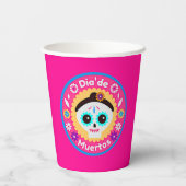 死んだピンクの女性の日 – 家族の子供のために 紙コップ (裏面)