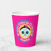 死んだピンクの女性の日 – 家族の子供のために 紙コップ (正面)
