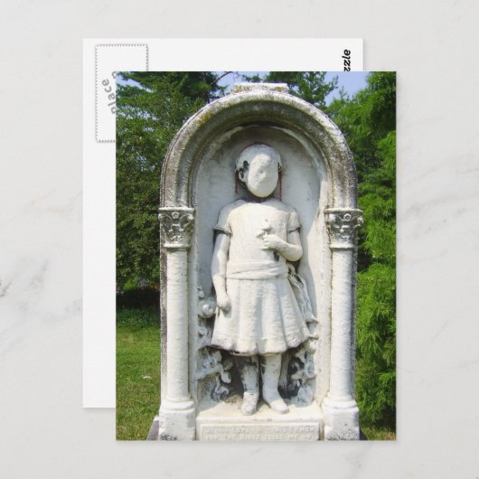 死んだポストカードのフィールドの中で顔がない ポストカード (正面/裏面)