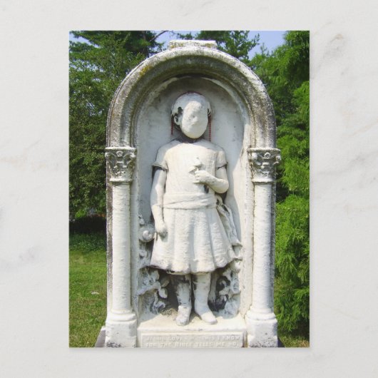 死んだポストカードのフィールドの中で顔がない ポストカード (正面)