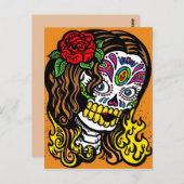 死んだポストカードの女性の日 ポストカード (正面/裏面)