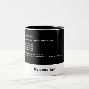 死んだポーンのオタクのコーヒー・マグ ツートーンマグカップ