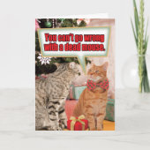 死んだマウスのクリスマスのユーモアの紙カード シーズンカード (正面)