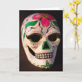 死んだマスクカードのピンクのミズキ日 カード (黄色い花)