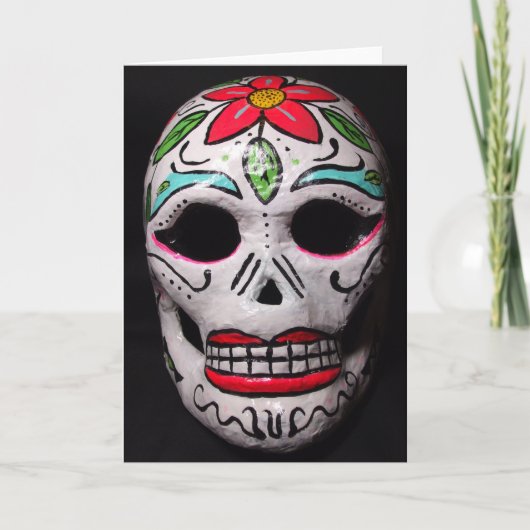 死んだマスクカードの花日 カード (正面)