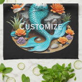 死んだマーメイドのサンダー_コーブ キッチンタオル (折り畳み)