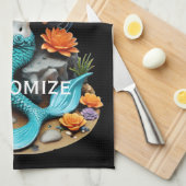 死んだマーメイドのサンダー_コーブ キッチンタオル (四つ折り)