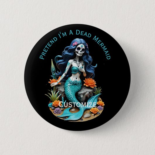 死んだマーメイドのサンダー_コーブ 缶バッジ (正面)