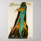 死んだミネルレヒステ・デ・シュウィズのバーデン ポスター (正面)