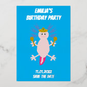 死んだメキシコのアクソロトルの日の日付を保存 箔シーズンカード (正面)