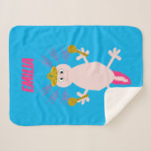 死んだメキシコのアクソロトル名前をカスタムするの日 シェルパブランケット (正面(横))