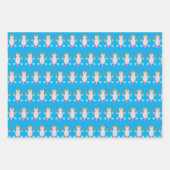 死んだメキシコのアクソロトル誕生日のカスタム日 ラッピングペーパーシート (正面3)