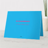 死んだメキシコのアクソロトル誕生日の日 カード (裏面)