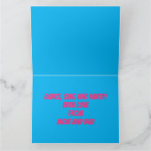 死んだメキシコのアクソロトル誕生日の日 カード (内部)