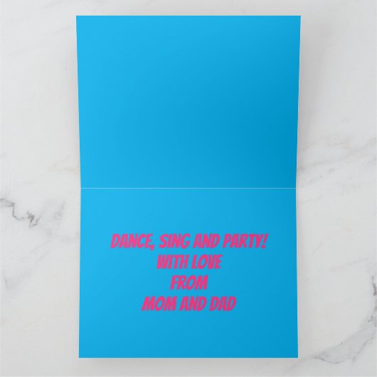 死んだメキシコのアクソロトル誕生日の日 カード (内部)