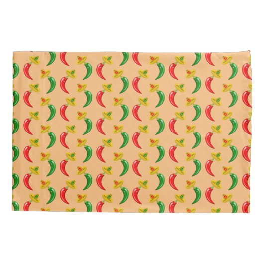 死んだメキシコのチリの両面パターンの日 枕カバー (裏面)