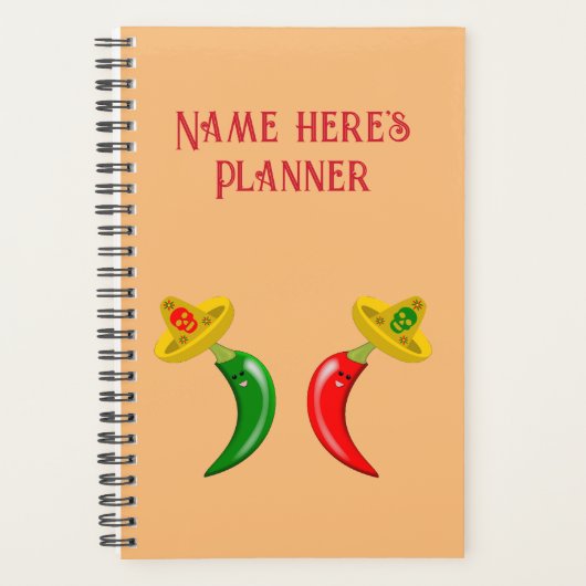 死んだメキシコのチリカスタムの日 プランナー手帳 (正面)