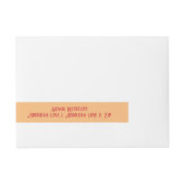 死んだメキシコのチリカスタムの日 ラップアラウンド宛名ラベル (正面)