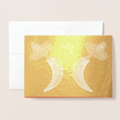 死んだメキシコのチリカスタムの日 箔カード (封筒付き正面)