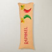 死んだメキシコのチリ名前をカスタムする ボディピロー (正面縦)