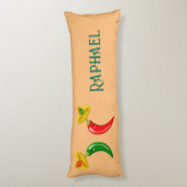 死んだメキシコのチリ名前をカスタムする ボディピロー (裏面 (縦))