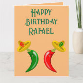 死んだメキシコの子供の日カスタム誕生日 カード (正面)