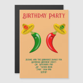 死んだメキシコの子供の日カスタム誕生日 マグネット招待状 (正面/裏面)