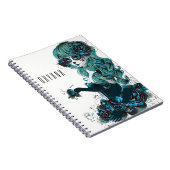 死んだメキシコの砂糖スカル女の子のカスタム日 ノートブック (右側)