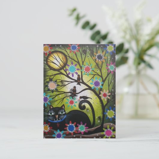 死んだメキシコ人の黒猫のローリ・エバレット_ ポストカード (スタンド正面)