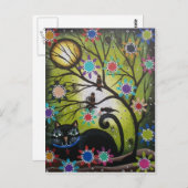 死んだメキシコ人の黒猫のローリ・エバレット_ ポストカード (正面/裏面)