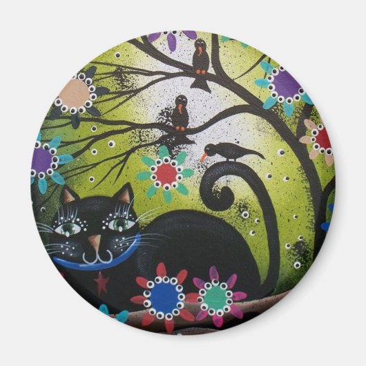 死んだメキシコ人の黒猫のローリ・エバレット_ マグネット (正面)