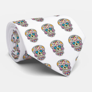 死んだメキシコ人のCalaveraの砂糖のスカルの日 ネクタイ