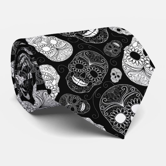 死んだモザイク芸術の黒及び白の日 ネクタイ (ロール)